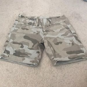 Camo J-Crew shorts